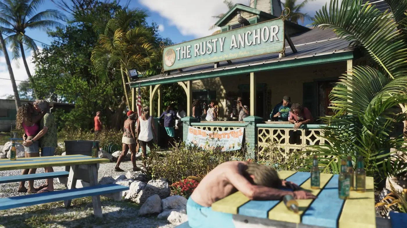 The Rusty Anchor, the sailors’ bar of the Leonida Keys